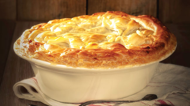 Rabbit and ham pie
