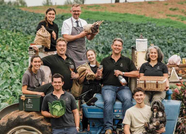 Darts Farm team and family